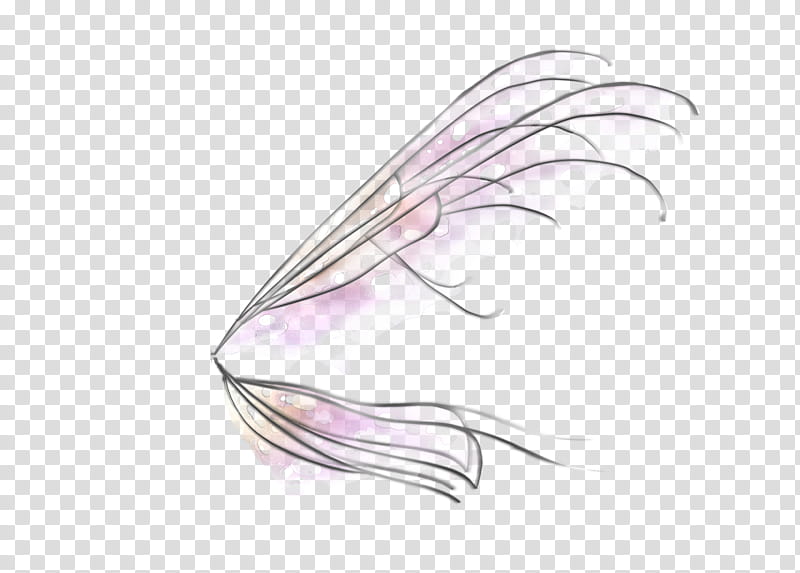 Wings Light PSD, pink and white wings illustration transparent background PNG clipart