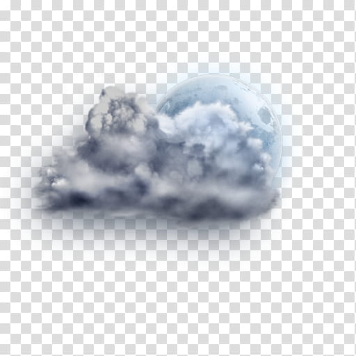 The REALLY BIG Weather Icon Collection, mostly-cloudy-storm-dry-night transparent background PNG clipart