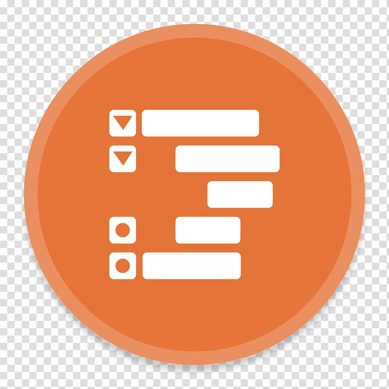 Button UI Requests, round white and orange transparent background PNG clipart