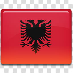 All in One Country Flag Icon, Albania-Flag- transparent background PNG clipart