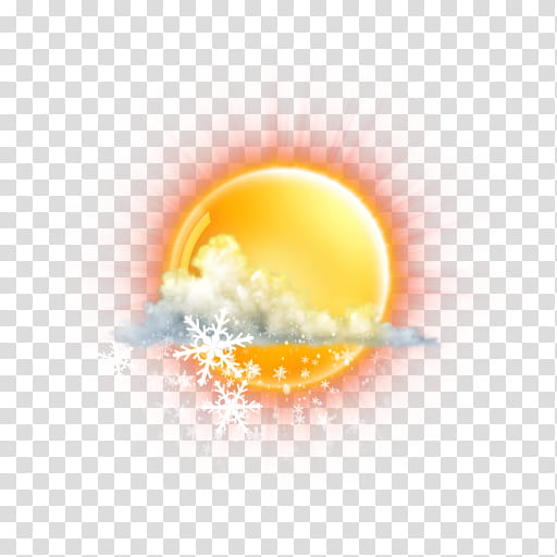 The REALLY BIG Weather Icon Collection, partly-cloudy-snow transparent background PNG clipart