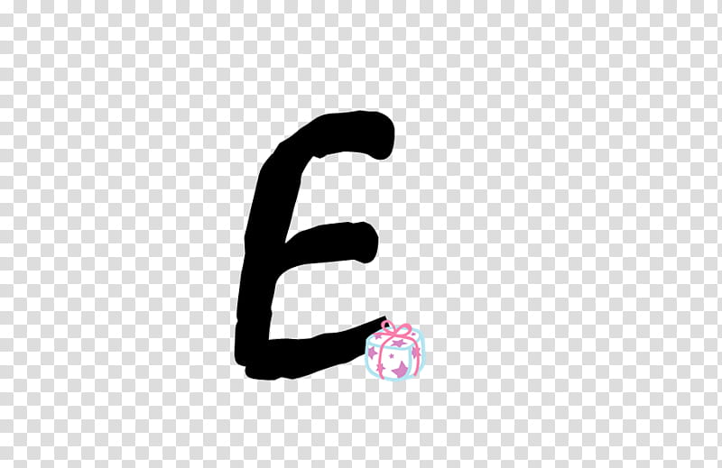 black letter E transparent background PNG clipart