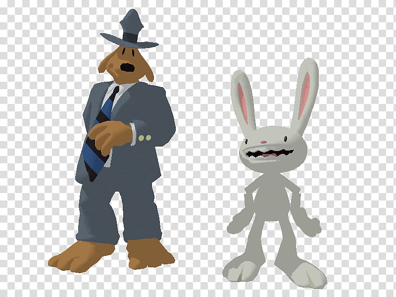 Freelance Police for MMD (+DL), grey bunny illustration transparent background PNG clipart