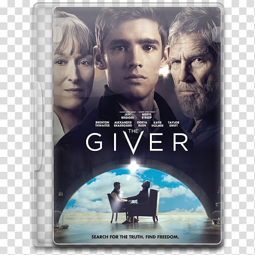 Movie Icon Mega , The Giver, The Giver DVD case transparent background PNG clipart
