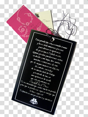 Etiquetas, black, pink, and yellow tags transparent background PNG clipart thumbnail
