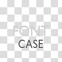 Gill Sans Text Dock Icons, FONTCASE, two rectangular gray and black icon transparent background PNG clipart