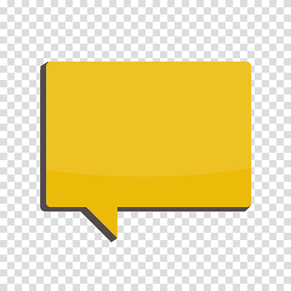 s, yellow speech bubble transparent background PNG clipart