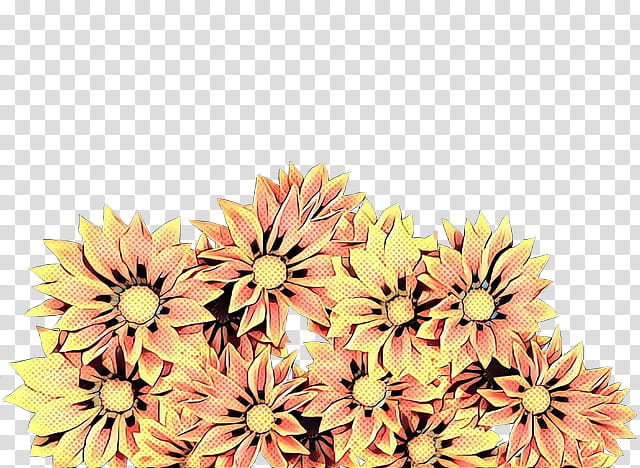 Flowers, Pop Art, Retro, Vintage, Chrysanthemum, Floral Design, Cut Flowers, Dahlia transparent background PNG clipart