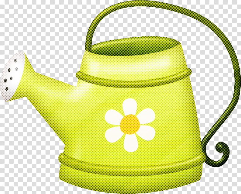 watering can green kettle yellow, Stovetop Kettle transparent background PNG clipart