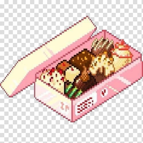 , box of cake -bit illustration transparent background PNG clipart