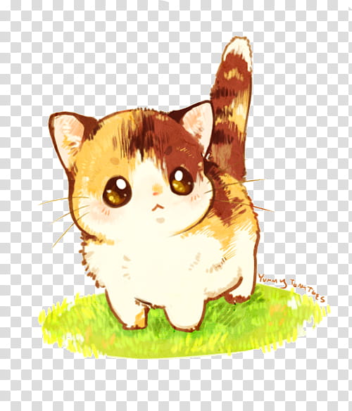 Super  , orange and white cat illustration transparent background PNG clipart