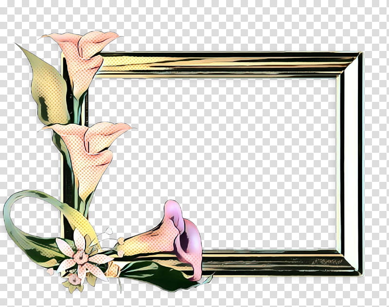 frame, Pop Art, Retro, Vintage, Frame, Plant, Flower, Rectangle transparent background PNG clipart