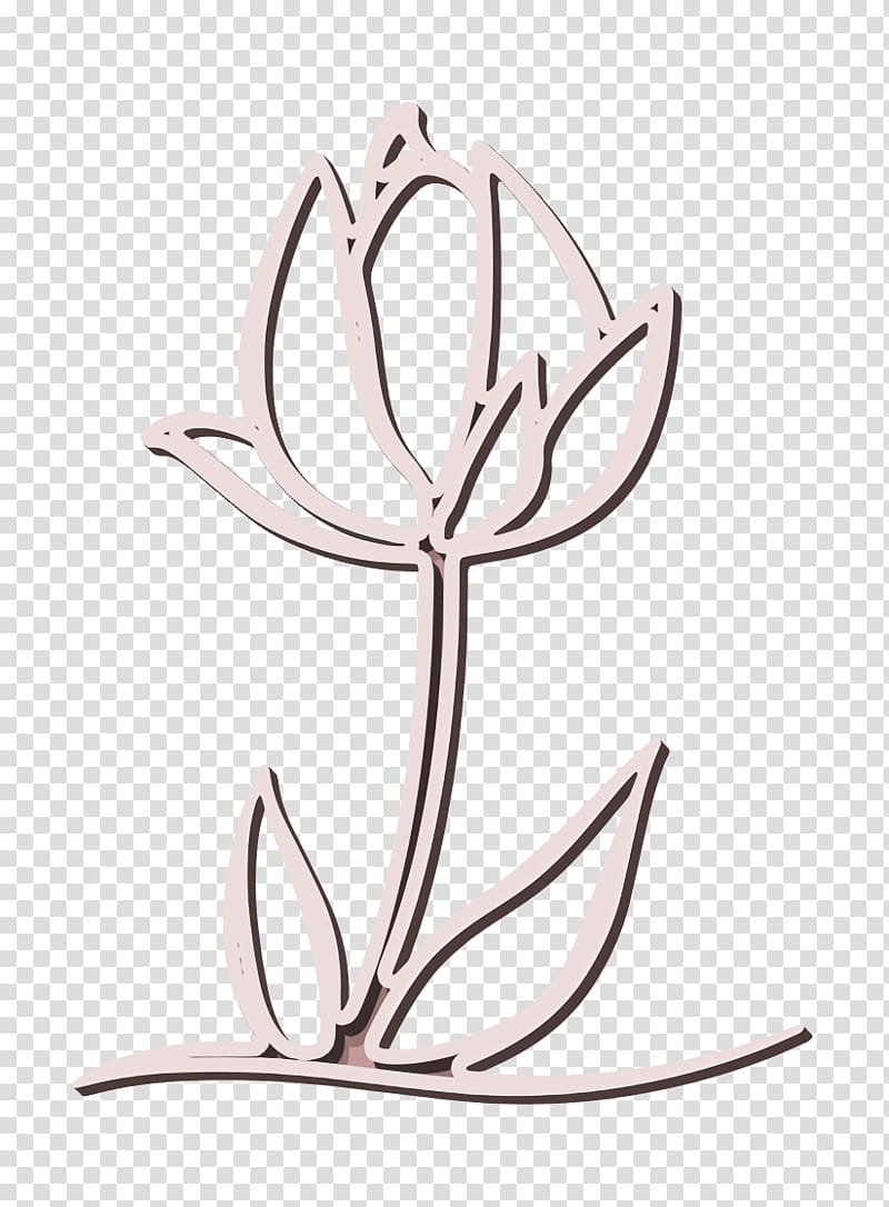 flower icon growth icon leaf icon, Nature Icon, Petals Icon, Plant Icon, Tulip Icon, Coloring Book transparent background PNG clipart
