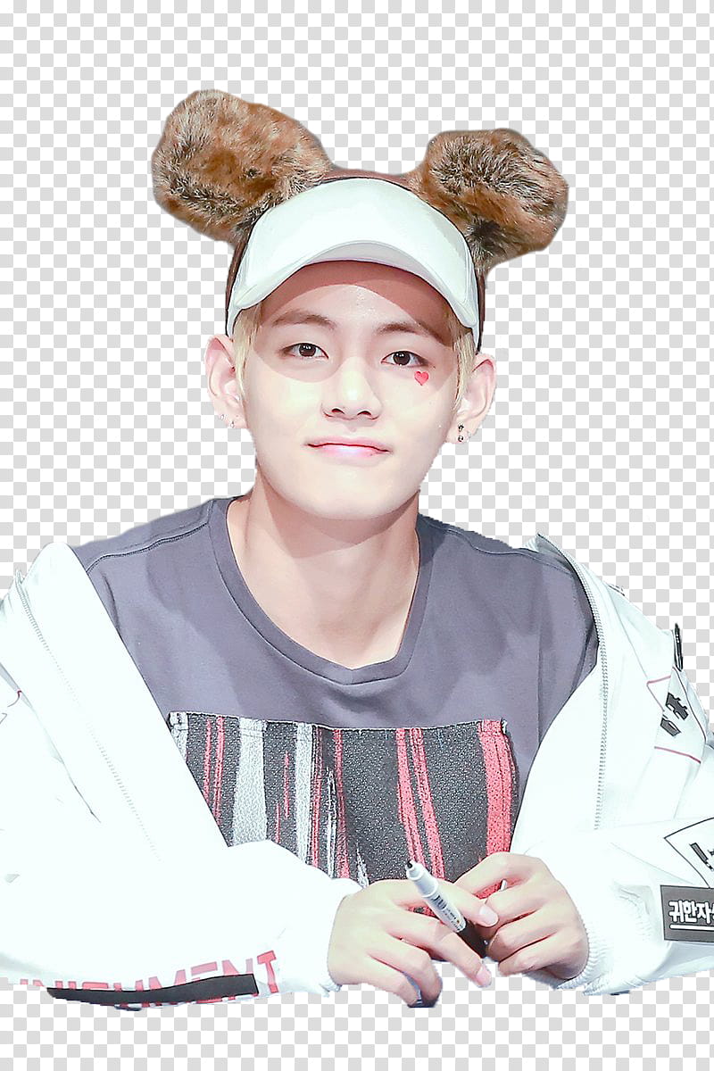 BTS boy band member at the fan sign transparent background PNG clipart