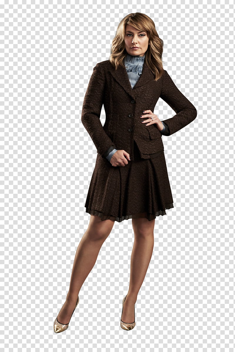 Riverdale cast, smiling woman wearing black blazer and skirt transparent background PNG clipart