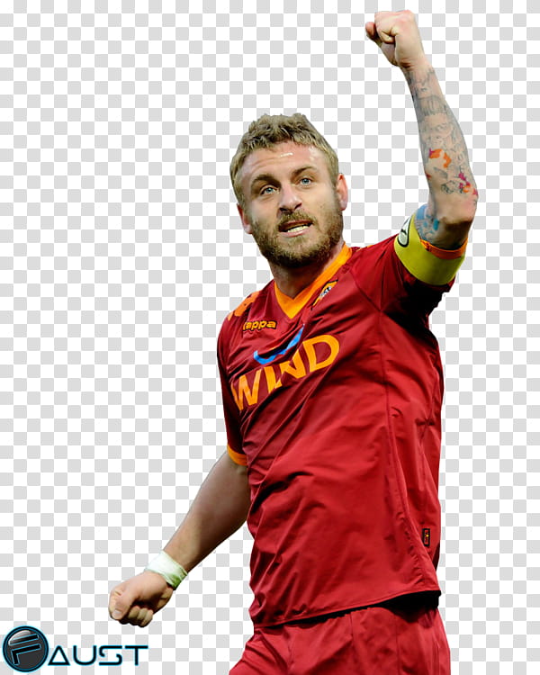 Football, Daniele De Rossi, As Roma, Soccer Player, Tattoo, Football Player, Italy National Football Team, Sports transparent background PNG clipart