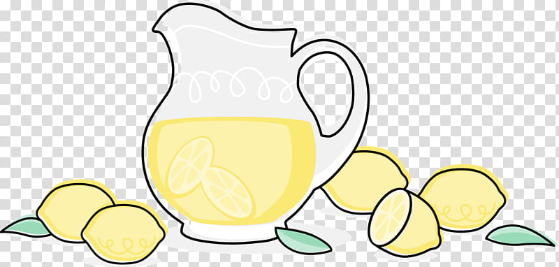 Lemon Tea, Lemonade, Fizzy Drinks, Juice, Iced Tea, Lemonade Stand, Pitcher, Yellow transparent background PNG clipart