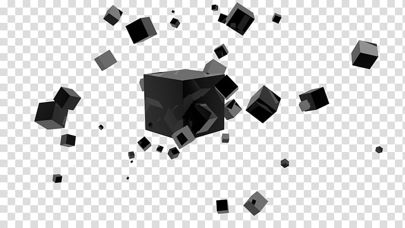 Cubes , black boxes art transparent background PNG clipart