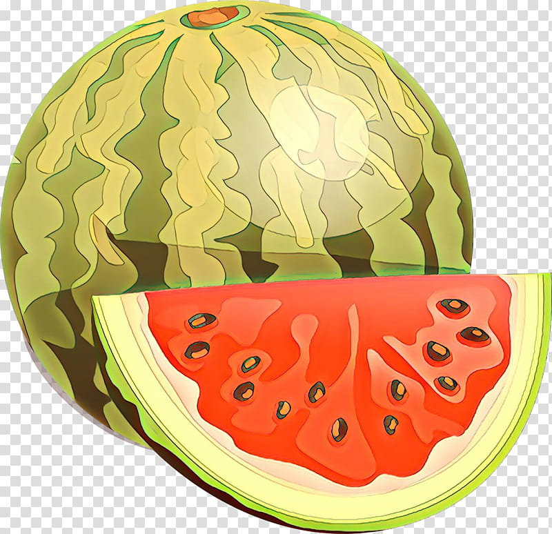 Watermelon, Cartoon, Fruit, Citrullus, Cucumber Gourd And Melon Family, Plant, Food, Muskmelon transparent background PNG clipart