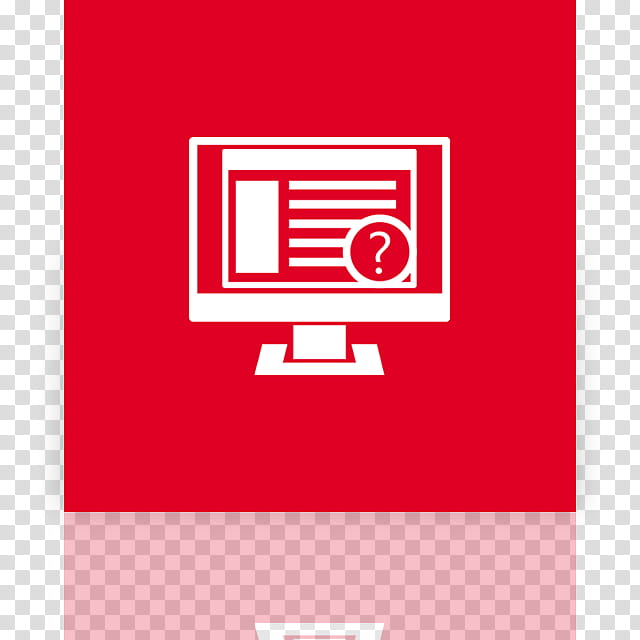 Metro UI Icon Set  Icons, Troubleshooting_mirror, white and red logo transparent background PNG clipart