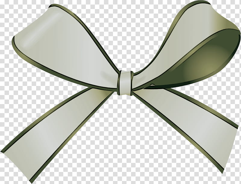 Bow tie, Ribbon, Green, Silver, Embellishment, Metal transparent background PNG clipart