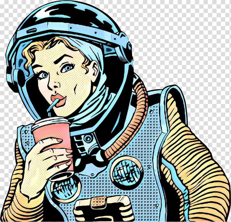 pop art retro vintage, Cartoon, Drawing, Astronaut, Character, Comics, Finger, Gesture transparent background PNG clipart