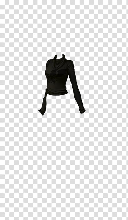 CDM HIPER FULL HD K NO VIRUS  LINK, black crew-neck long-sleeved shirt transparent background PNG clipart