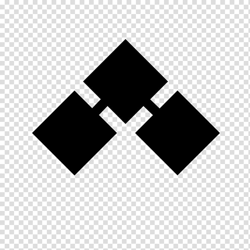 Japanese Motifs and Crests, square black logo illustration transparent background PNG clipart