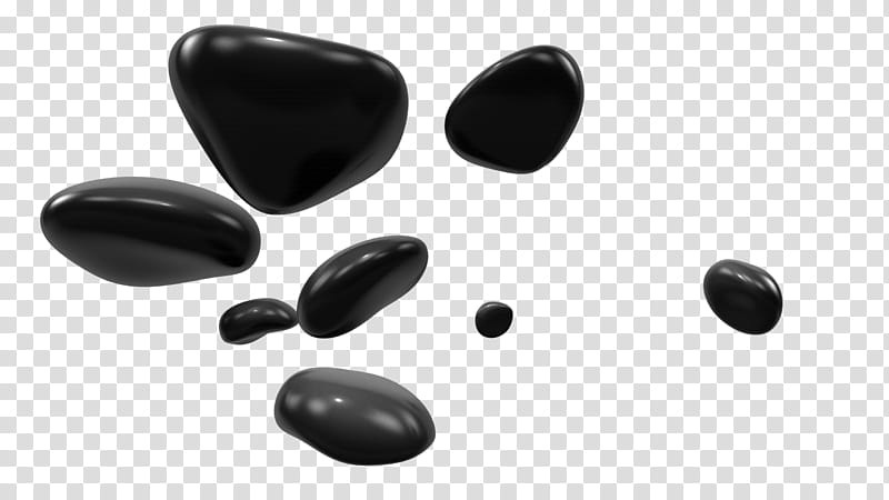 free d stone, several black stones transparent background PNG clipart