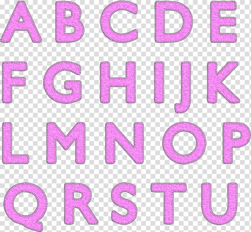 Alpha Pink Felt, pink alphabet letters with blue background transparent background PNG clipart
