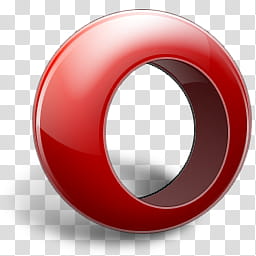 Opera Icon, opera, red ring illustration transparent background PNG clipart