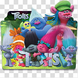 Trolls  Folder Icon Mega , Trolls v_x, Trolls folder icon transparent background PNG clipart