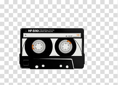 Super  , black and grey cassette tape transparent background PNG clipart