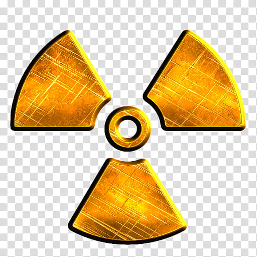 Yello Scratchet Metal Icons Part , radioactive-danger-signal transparent background PNG clipart