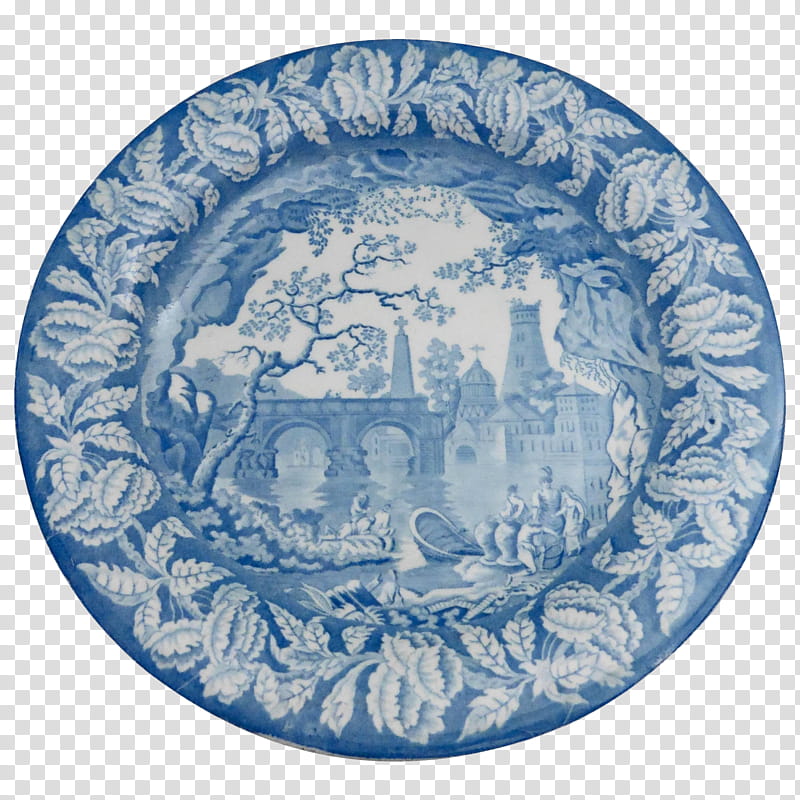 China, Plate, 19th Century, Blue And White Pottery, Faience, Porcelain, Ceramic, Dessert Plate transparent background PNG clipart
