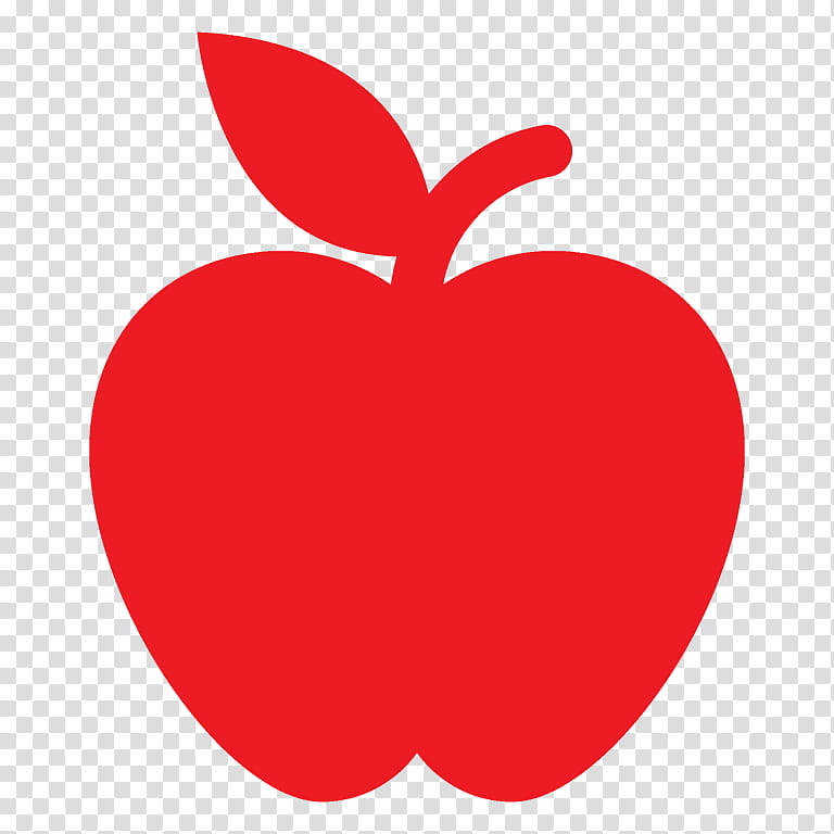 Apple Logo, School
, Teacher, Red, Leaf, Fruit, Plant, Heart transparent background PNG clipart
