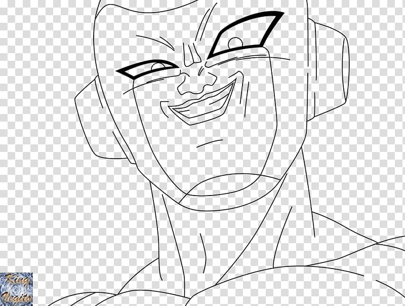 Frieza DB Final Bout Lineart transparent background PNG clipart