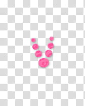 Recursos para crear dolls, seven pink beads transparent background PNG clipart