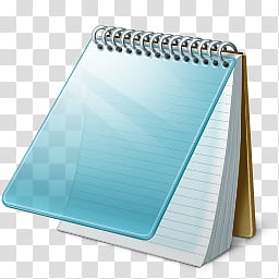 Vista RTM WOW Icon , Notepad, blue and white stringed notebook art transparent background PNG clipart