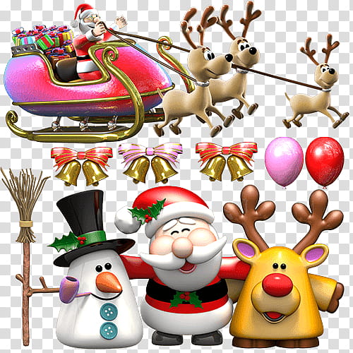 Christmas And New Year, Reindeer, Rudolph, Santa Claus, Christmas Day, Santa Claus Village, Santa Clauss Reindeer, Sled transparent background PNG clipart