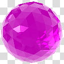 Crystalisman QT Dock Icon Set, ct_PinkSapphire_x, pink ball art transparent background PNG clipart