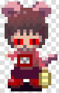 Yume Nikki Madotsuki Sprite Icons,  x transparent background PNG clipart