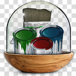 Sphere   the new variation, three paint cans illustration transparent background PNG clipart