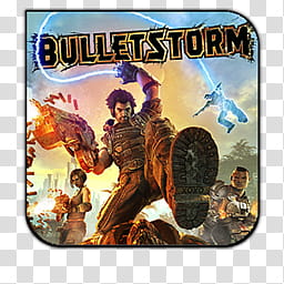 Game Aicon Pack , BulletStorm v transparent background PNG clipart