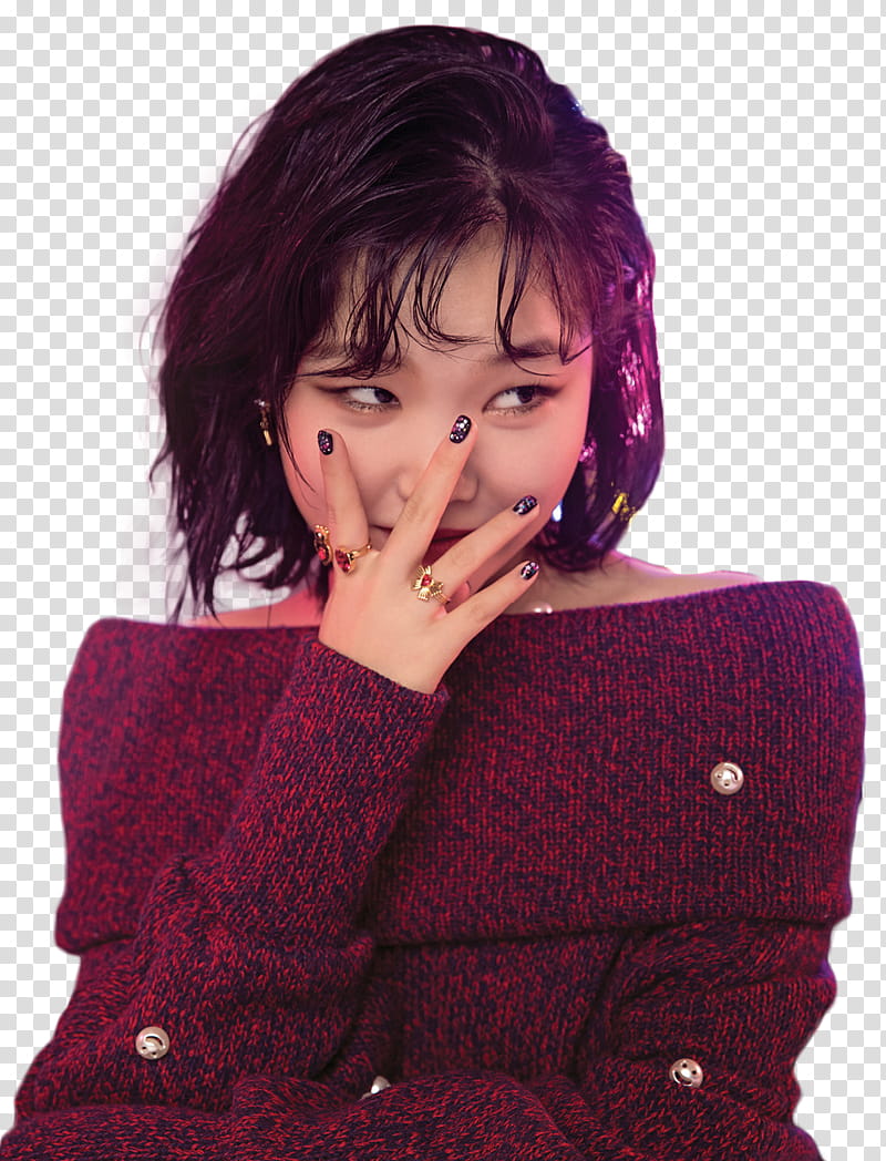 Soo Hyun AKMU, woman covering her face transparent background PNG clipart