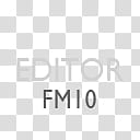 Gill Sans Text Dock Icons, FM-Editor, editor FM transparent background PNG clipart