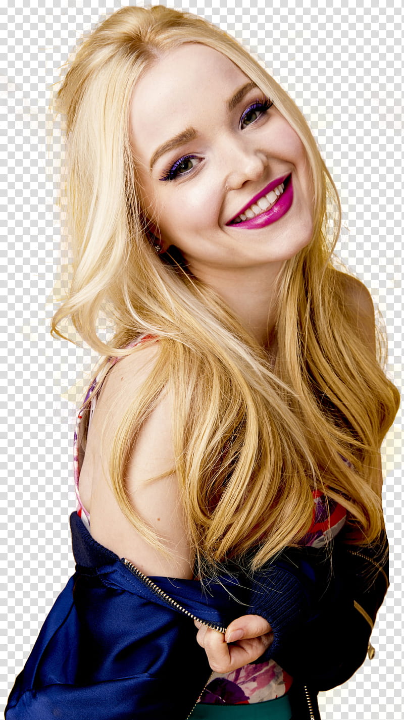 Dove Cameron, woman wearing blue top transparent background PNG clipart