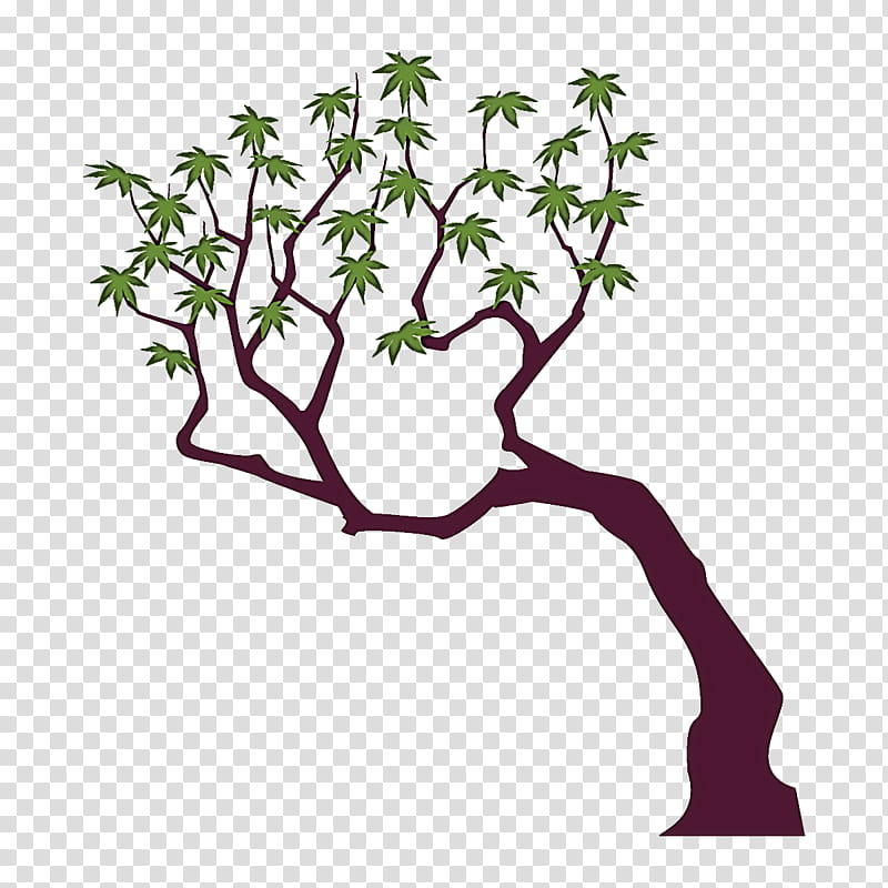 branch plant tree flower plant stem, Maple Tree, Cartoon Tree transparent background PNG clipart