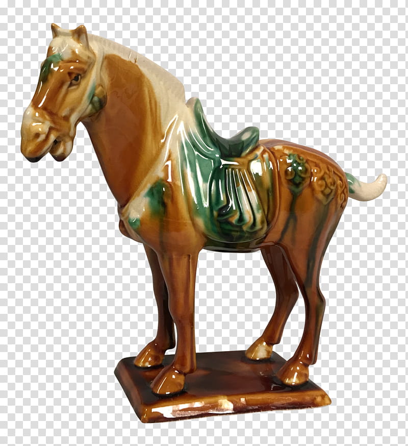 Chinese, Horse, Tang Standing Horse Figure Canberra, Los Angeles, Statue, Sculpture, Tang Chinese, Figurine transparent background PNG clipart