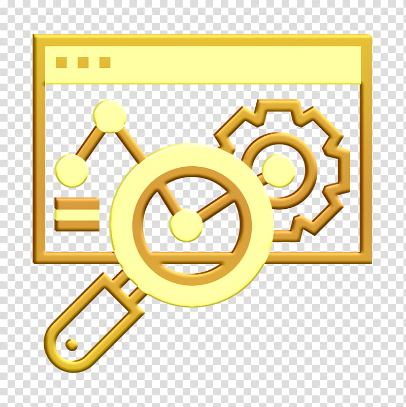 Business and finance icon Business Analytics icon Web icon, Yellow, Symbol transparent background PNG clipart